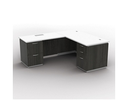 Complete Contemporary L-Desk Office Set - 116
