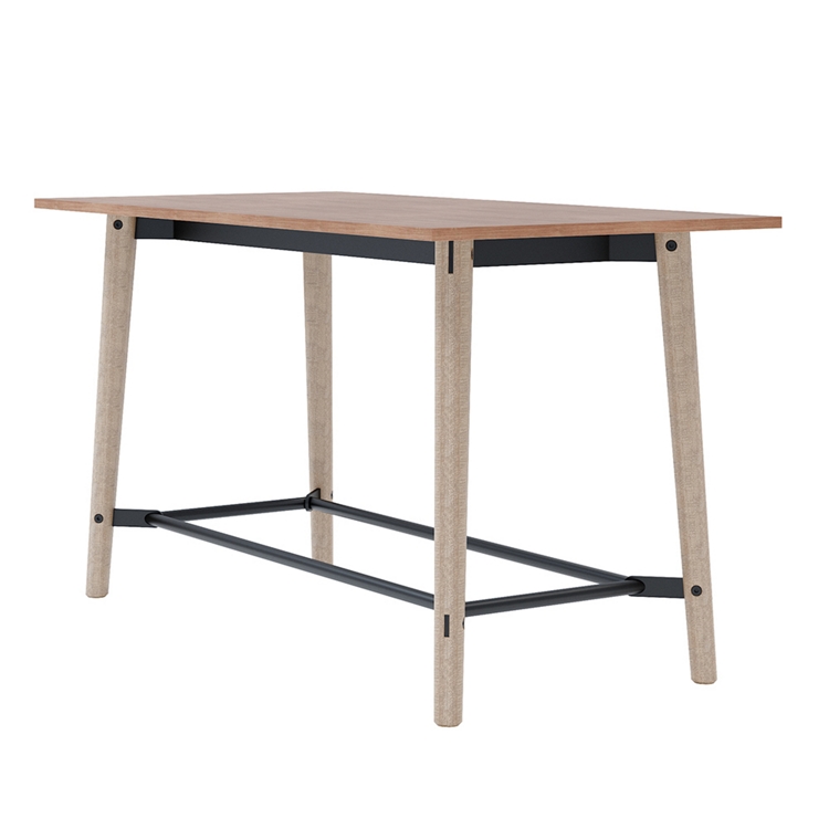 160 Table NINE ウォールナット Voodoo Bar-Height Collaborative Table – 36W x 72D