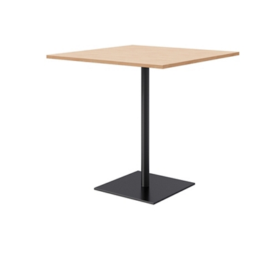 Bar Height Laminate Pedestal Table with Square Base - 42" Diameter