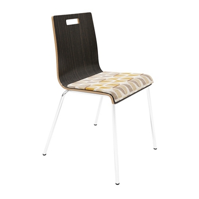 High-Back Upholstered Café Chair