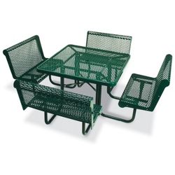 Square Open Diamond Pattern Outdoor Table - 46"