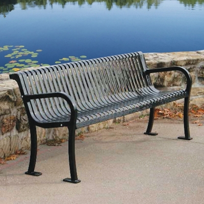 Metal discount park bench