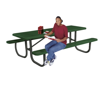 Hexagonal Heavy Duty Recycled Plastic Picnic Table - Furniture Leisure