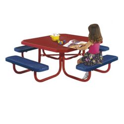Kids Square Perforated Picnic Table