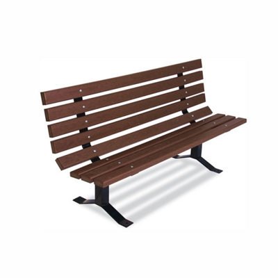 Recycled Plastic Outdoor Bench - 6 ft