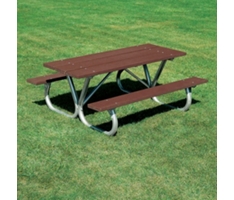 Heavy Duty Recycled Plastic Lumber Picnic Table - 6 ft