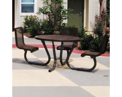 Square ADA Accessible Perforated Outdoor Table - 46"