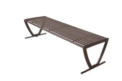 Backless Sled Style Leg Bench - 6'W