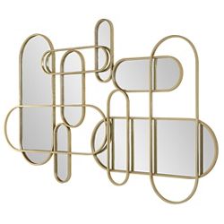 Abstract Mirrored Wall Décor - 60"Wx38"H
