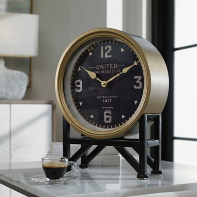 Signature Accents Industrial Table Clock - Thumbnail 2