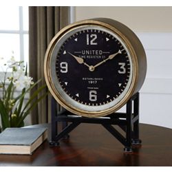 Signature Accents Industrial Table Clock