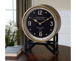 Signature Accents Industrial Table Clock