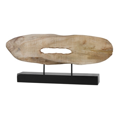 Signature Accents Mango Wood Log Sculpture 12.75”H