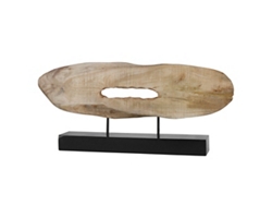 Signature Accents Mango Wood Log Sculpture 12.75”H