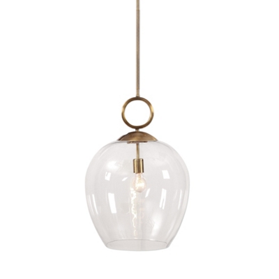 Aged Brass Metal/Glass
