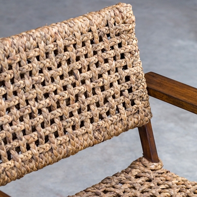 Natural Hyacinth/Java Solid Wood Frame/Teak Veneer