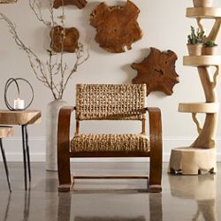 Natural Woven Accent Chair
