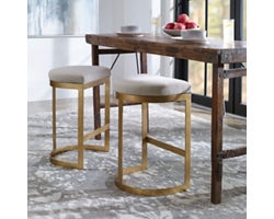 Half Moon Base Modern Counter Stool