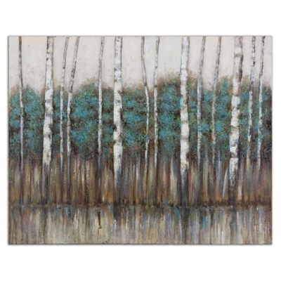 51"W x 40"H Edge of the Forest Canvas Painting