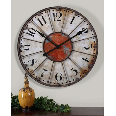 Rustic on sale wall clock