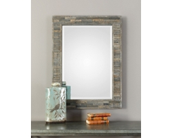 Rectangular Distressed Mirror - 27"Wx37"H