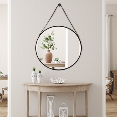 Round Hanging Mirror - 30"Wx30"H