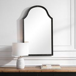 Hammered Arched Mirror - 24"Wx40"H