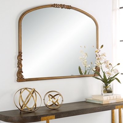 Arched Mantel Mirror - 38"Wx28"H