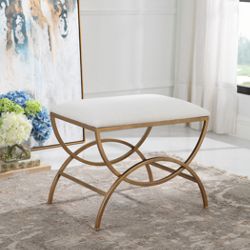Arched Brass Bench