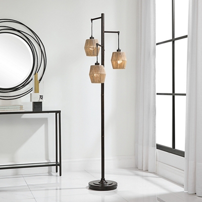 Oil Rubbed Bronze Three Light Floor Lamp