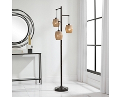 Oil Rubbed Bronze Three Light Floor Lamp