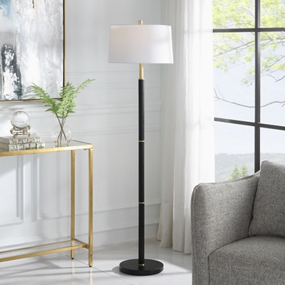 Black Embellished Gold Floor Lamp by NBF Signature Series | NBF.com