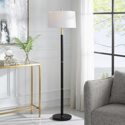 Adjustable Pull Chain Metal Floor Lamp by NBF Signature Series