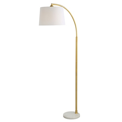 Gold Metal/White Marble Foot