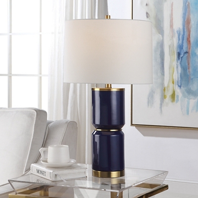 Royal Blue Ceramic Table Lamp