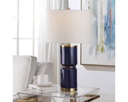 Royal Blue Ceramic Table Lamp