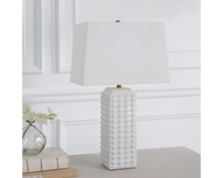 Knobbed Ceramic Table Lamp