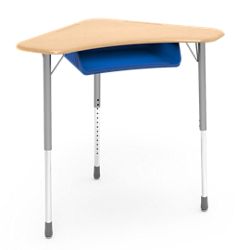 Boomerang Student Desk with Book Box -2 8"W x 28"D