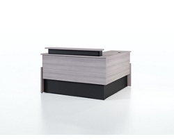 Vanguard 66” Adjustable-Height Reception Desk w/ Left Return – 66"Wx78"D