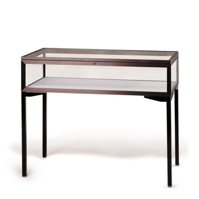 Lockable Tabletop Display Case with Sliding Top - 60"W