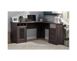 Cabot L-Desk with Storage Cabinet and File Drawer - 60"W