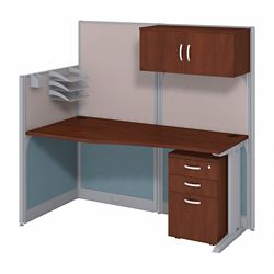 Office-in-an-Hour Cubicle Workstation with Storage - 65W x 33D