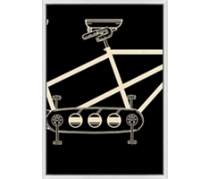 Vintage Bike Middle-Gallery Wrapped Canvas