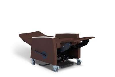 Vinyl Lay-Flat Clinical Recliner with Tray