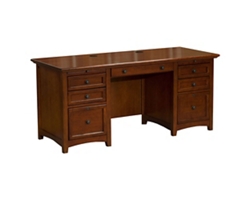 Double Pedestal Desk 66"W x 27"D