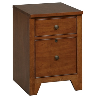 Two Drawer File Cabinet with Shaker Feet - 16"W
