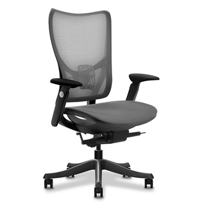 Linear Mesh Office Chair with Memory Foam by NBF Signature Series