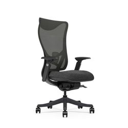 Raleigh High-Back Chair w/ Mesh Back and Fabric Seat