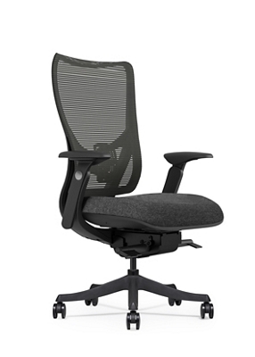 Raleigh Mid-Back Chair w/ Mesh Back and Fabric Seat