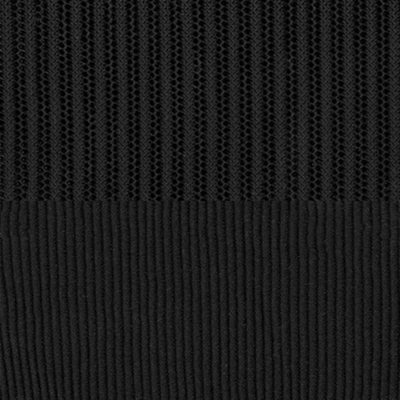 Black Mesh/Black Fabric